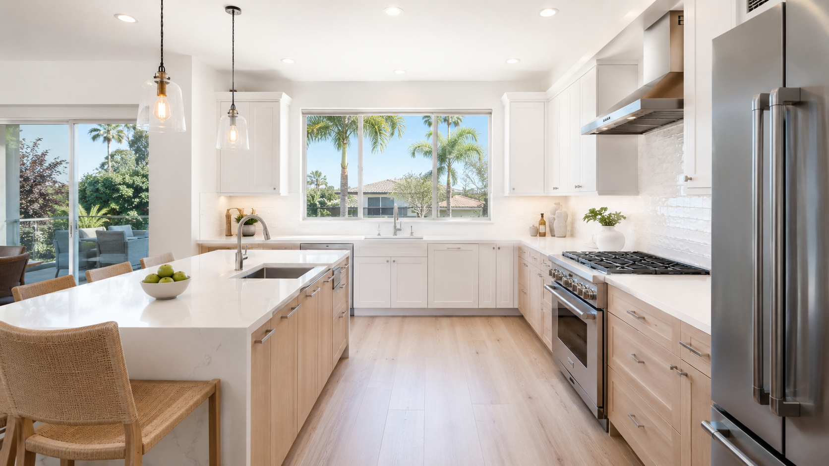Spotless residential kitchen cleaned by Pro Shine Elite