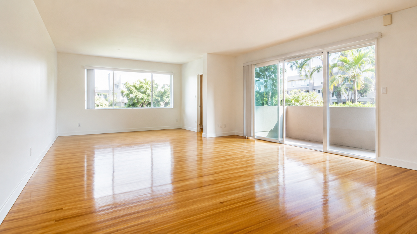 Pro Shine Elite completed move-out clean, San Diego living room